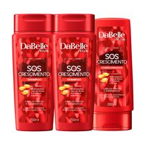 Kit DaBelle Hair SOS Crescimento Trio Basic (3 Produtos)