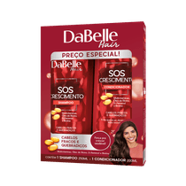 Kit DaBelle Hair SOS Crescimento  Shampoo 250ml + Condicionador 175ml (2 produtos)