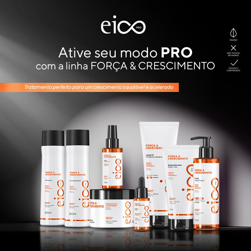 Kit Eico PRO Força & Crescimento - Básico Leave-in ( 4 produtos) - Tudo ...