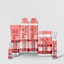 Salão em Casa Kit Combo Intensivo 800ml/750ml 6 Produtos - Hidratação Intensiva