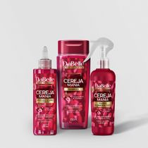 Kit Hidratação Express com Alinhamento Antifrizz 3 Produtos Cereja Mania - DaBelle